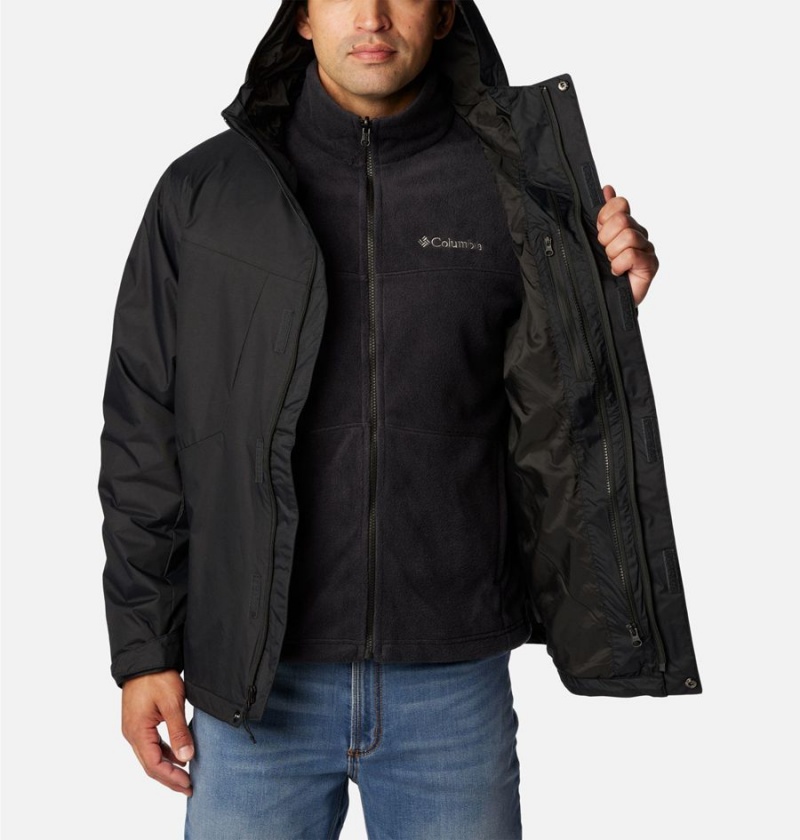 Columbia Tunnel Falls Interchange Men's 3 In 1 Jackets Black | JEOACS-491