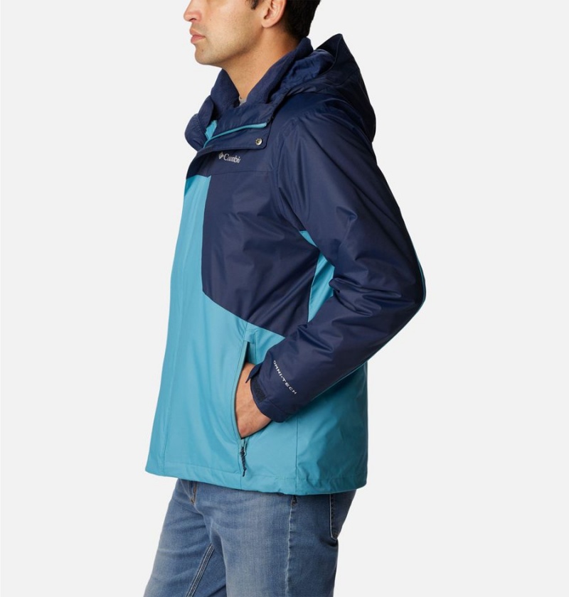 Columbia Tunnel Falls Interchange Men's 3 In 1 Jackets Navy | CRYTQL-682