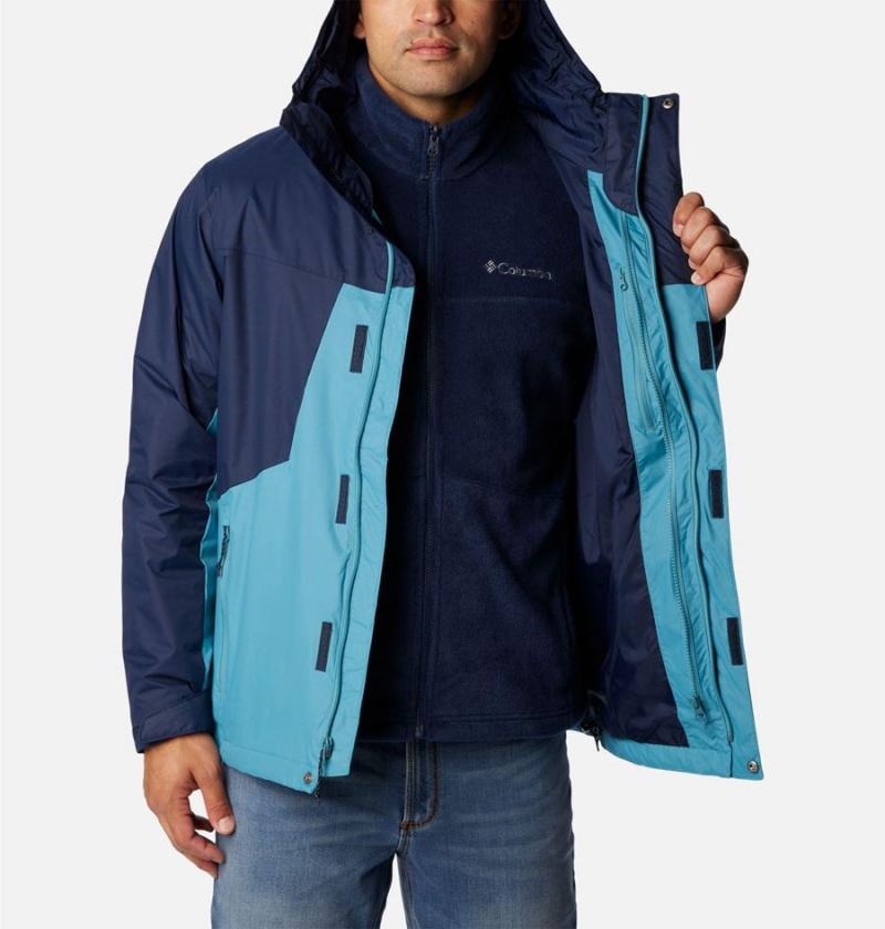 Columbia Tunnel Falls Interchange Men's 3 In 1 Jackets Navy | CRYTQL-682