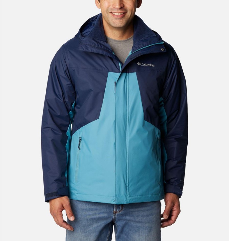 Columbia Tunnel Falls Interchange Men\'s 3 In 1 Jackets Navy | CRYTQL-682