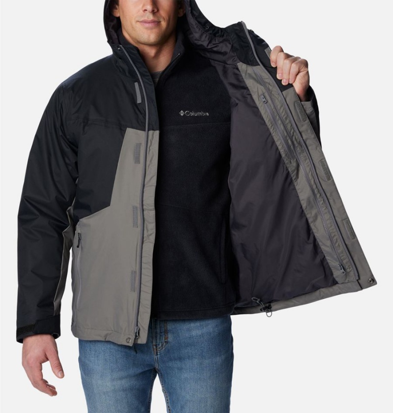 Columbia Tunnel Falls Interchange Men's 3 In 1 Jackets Grey | DAHXLO-480