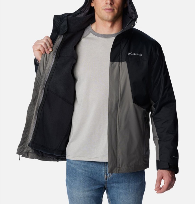 Columbia Tunnel Falls Interchange Men's 3 In 1 Jackets Grey | DAHXLO-480