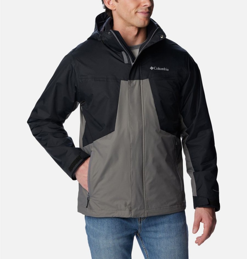 Columbia Tunnel Falls Interchange Men\'s 3 In 1 Jackets Grey | DAHXLO-480
