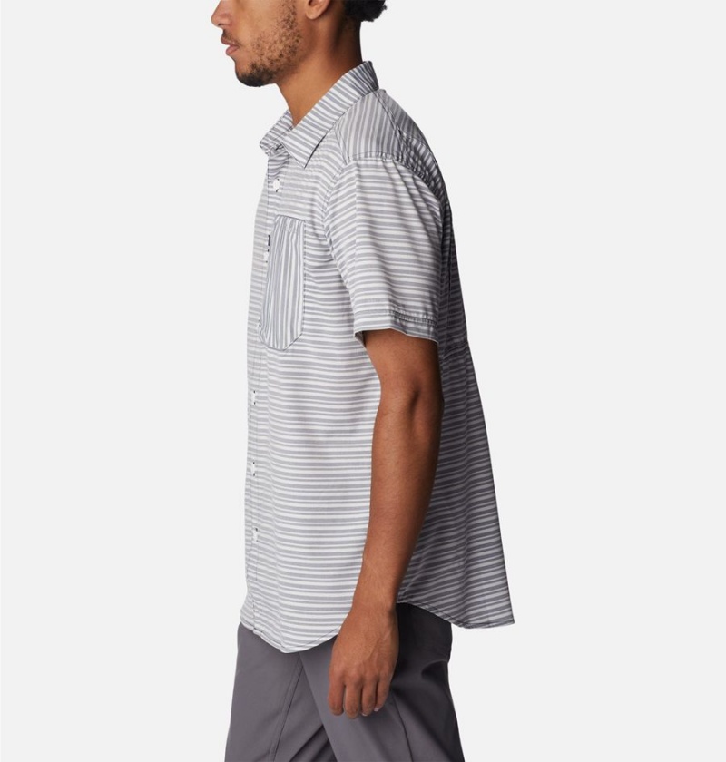 Columbia Twisted Creek III Short Sleeve Men's Shirt White | SOCUYI-975