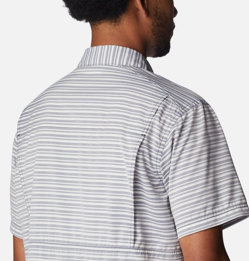 Columbia Twisted Creek III Short Sleeve Men's Shirt White | SOCUYI-975