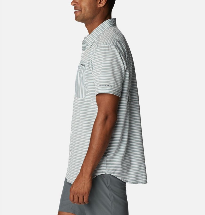 Columbia Twisted Creek III Short Sleeve Men's Shirt Grey | CGSWJY-091