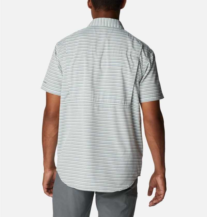 Columbia Twisted Creek III Short Sleeve Men's Shirt Grey | CGSWJY-091