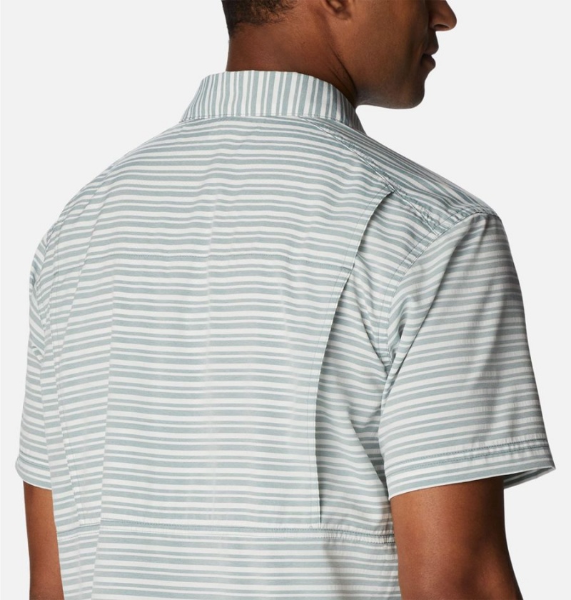 Columbia Twisted Creek III Short Sleeve Men's Shirt Grey | CGSWJY-091