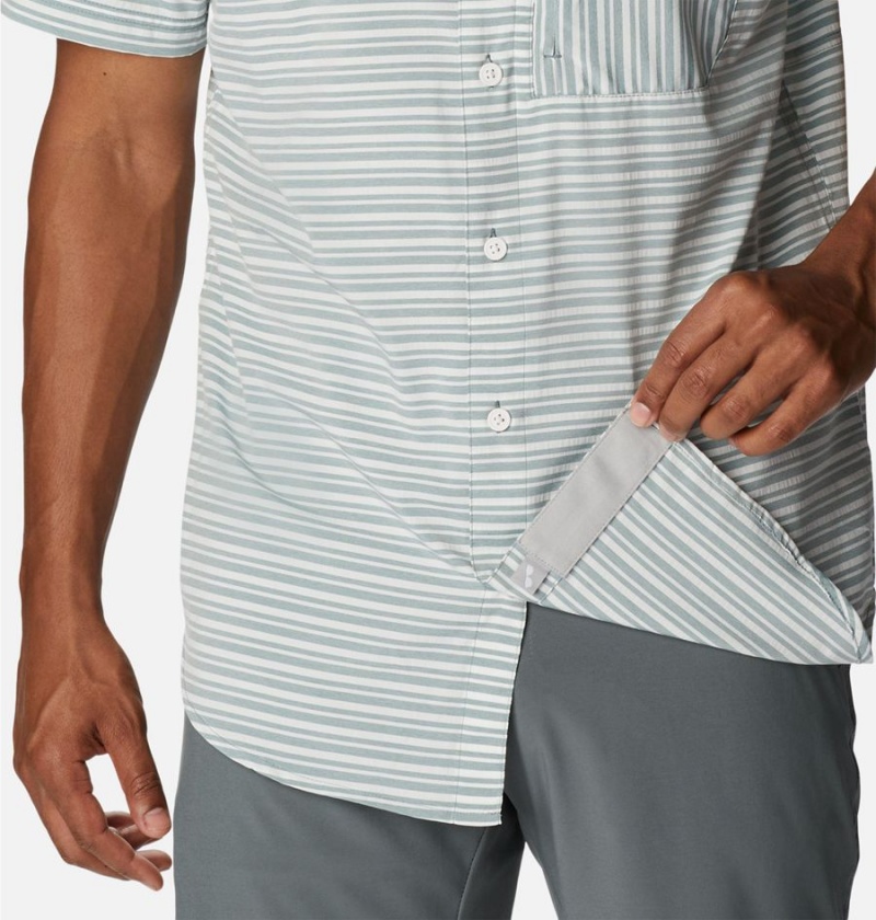 Columbia Twisted Creek III Short Sleeve Men's Shirt Grey | CGSWJY-091