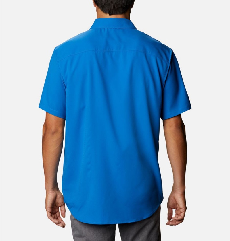 Columbia Utilizer II Solid Short Sleeve Men's Shirt Blue | ANVTSR-728