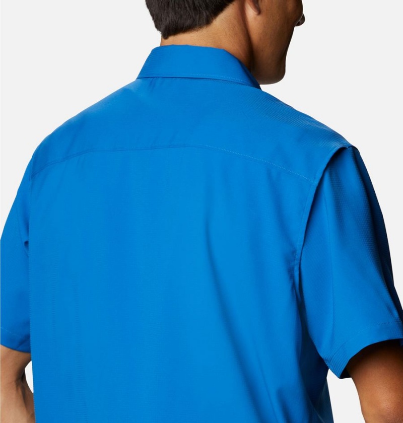 Columbia Utilizer II Solid Short Sleeve Men's Shirt Blue | ANVTSR-728