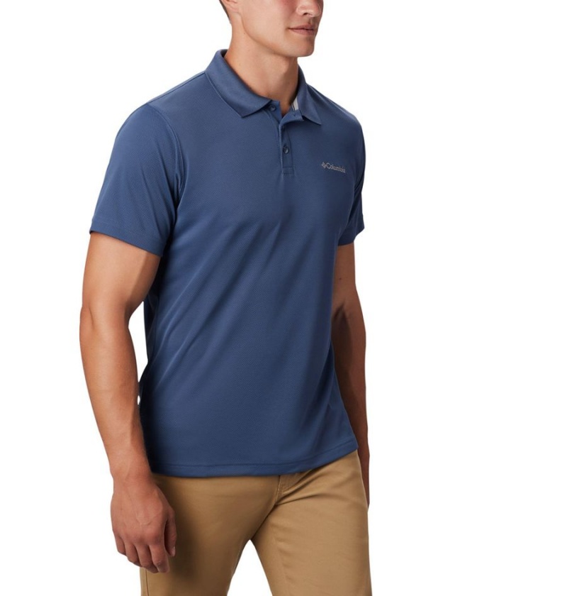 Columbia Utilizer Men's Polo Shirt Blue | DMOPVT-813
