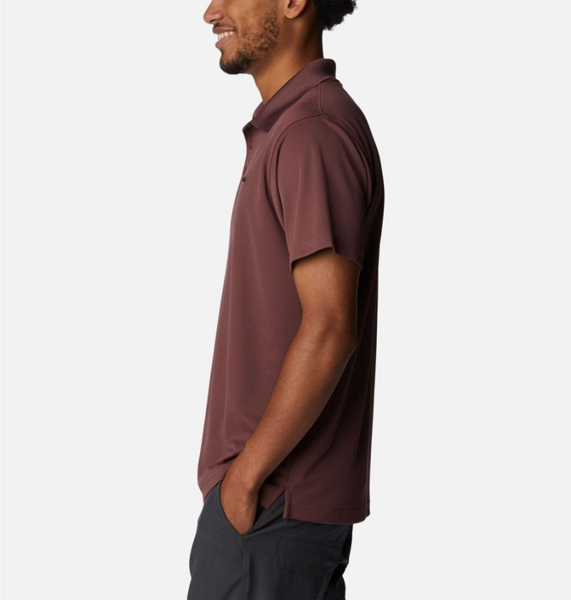 Columbia Utilizer Men's Polo Shirt Brown | UDIMYK-729
