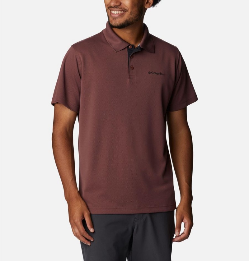 Columbia Utilizer Men's Polo Shirt Brown | UDIMYK-729