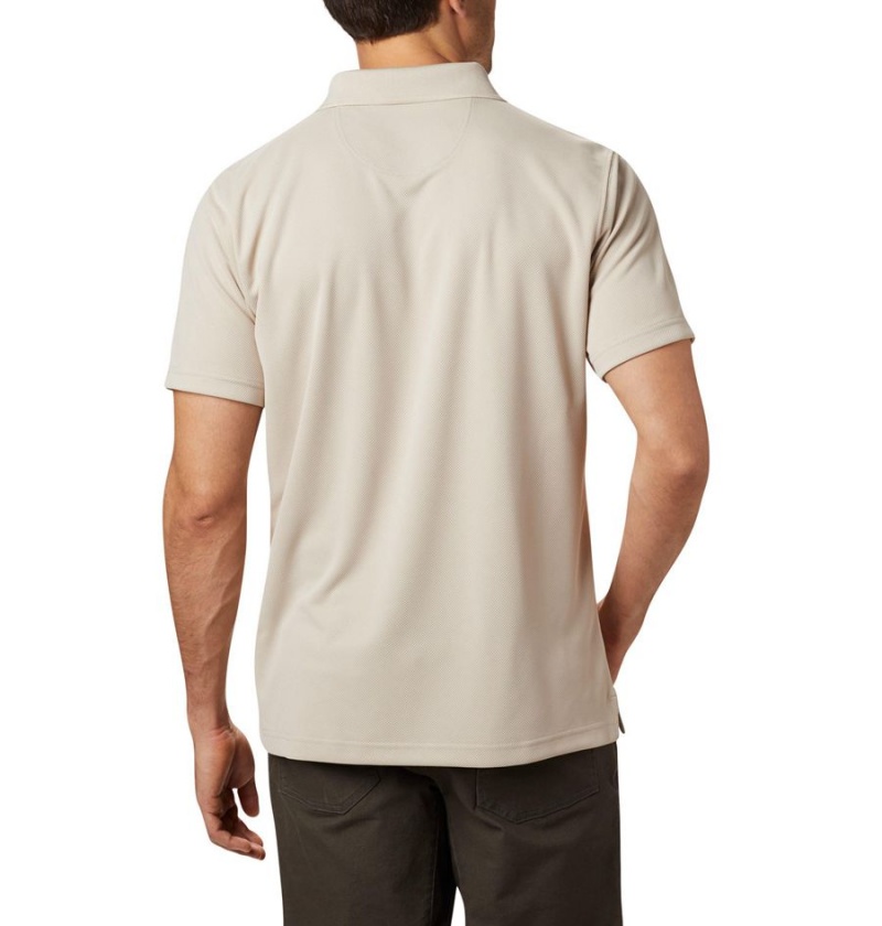 Columbia Utilizer Men's Polo Shirt Khaki | WHCGMY-459