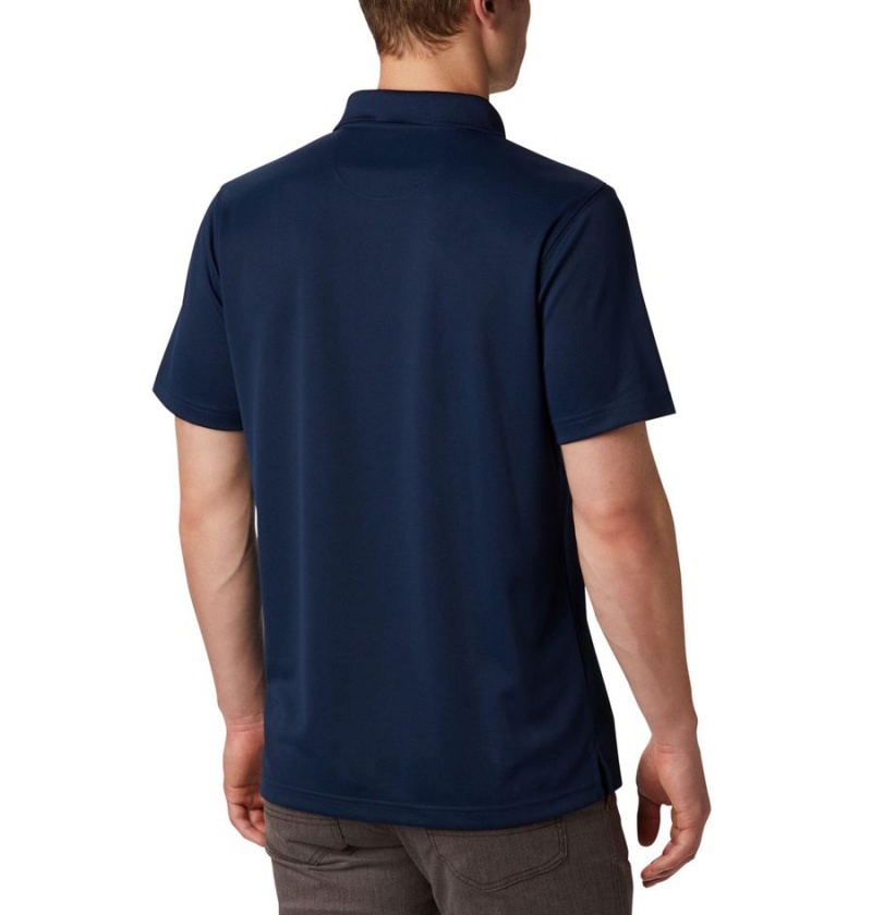 Columbia Utilizer Men's Polo Shirt Navy | MGIEPT-157