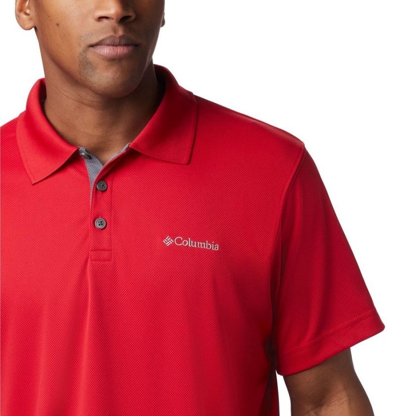 Columbia Utilizer Men's Polo Shirt Red | OTNWZM-435