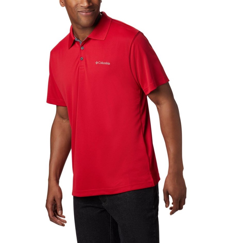 Columbia Utilizer Men's Polo Shirt Red | OTNWZM-435