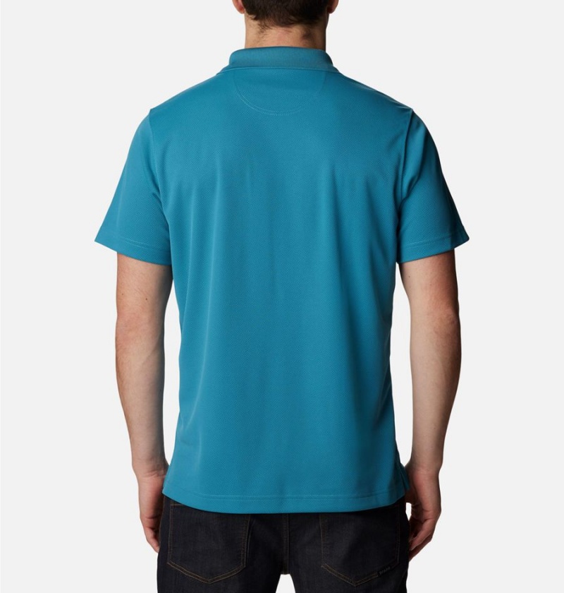 Columbia Utilizer Men's Polo Shirt Turquoise | VIDFWL-264