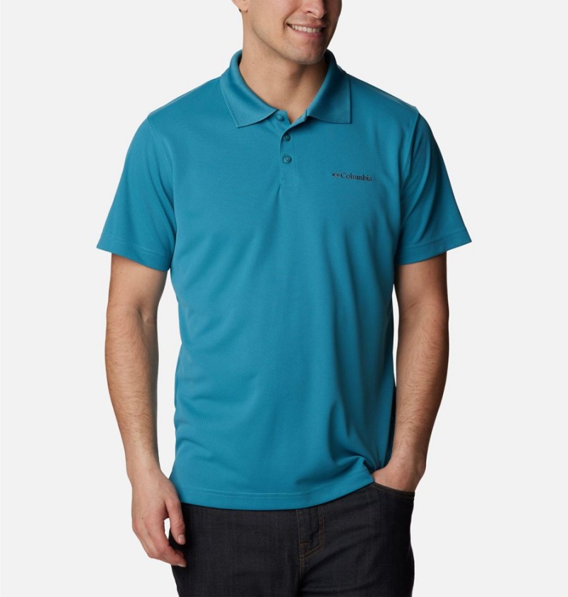 Columbia Utilizer Men's Polo Shirt Turquoise | VIDFWL-264