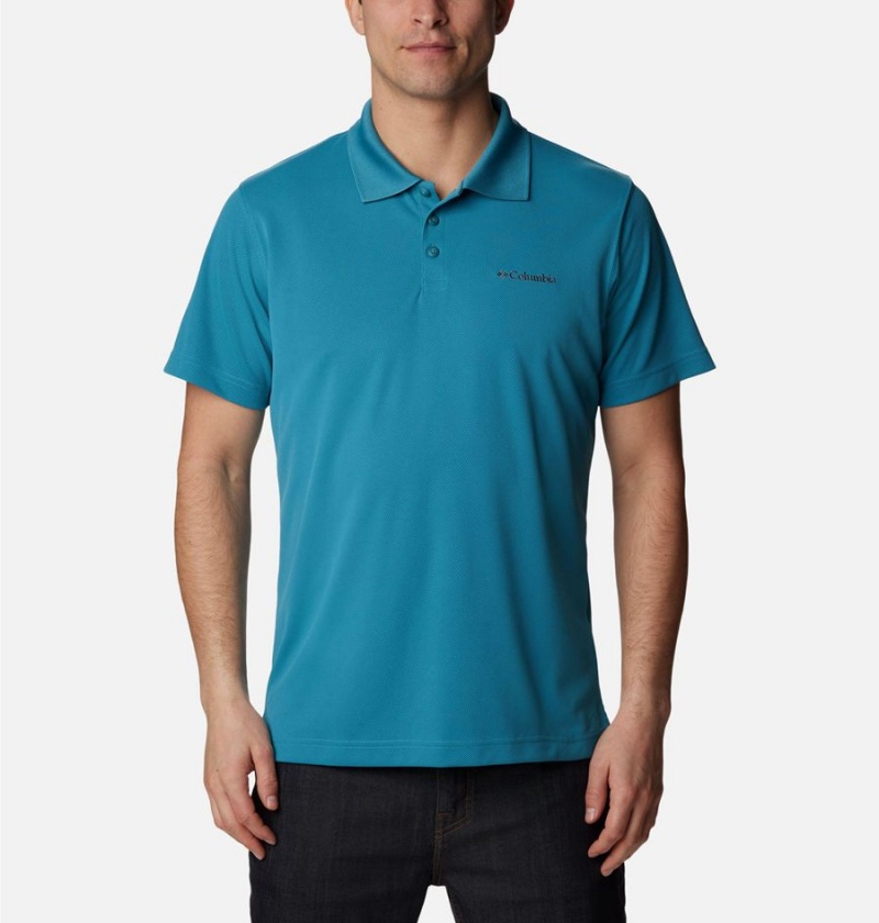 Columbia Utilizer Men\'s Polo Shirt Turquoise | VIDFWL-264