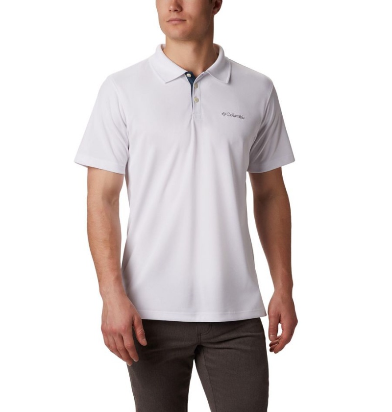 Columbia Utilizer Men\'s Polo Shirt White | PRYMSO-691