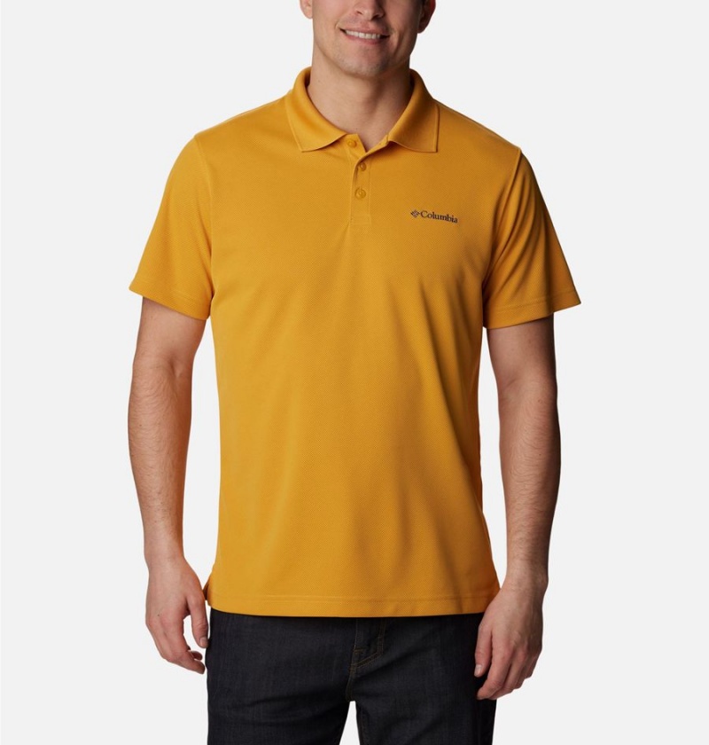 Columbia Utilizer Men\'s Polo Shirt Yellow | ZMYSHX-923