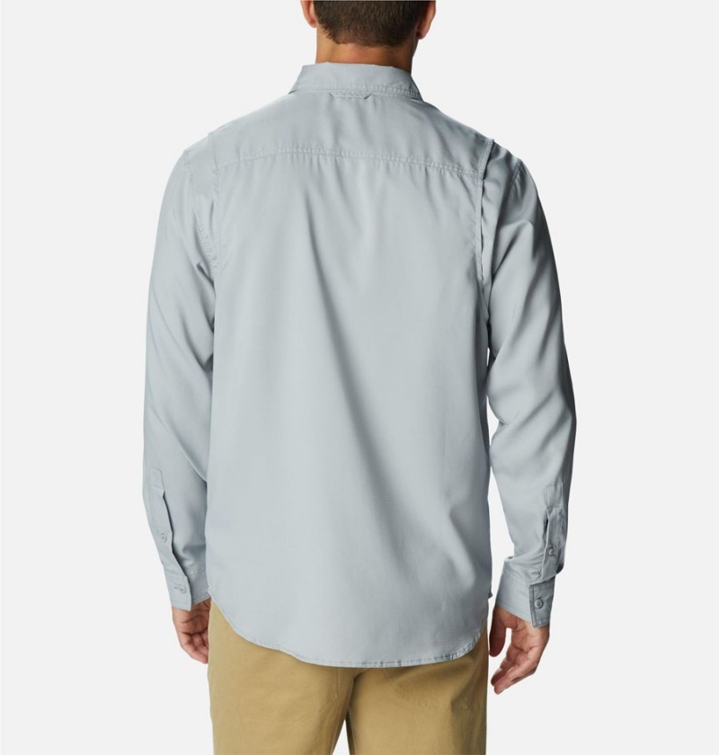 Columbia Utilizer Woven Long Sleeve Men's Shirt Grey | IRNGCB-502