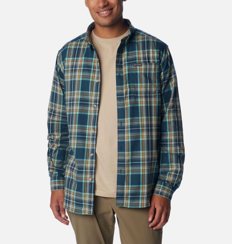 Columbia Vapor Ridge III Long Sleeve Men's Shirt Multicolor | FSGVOC-614