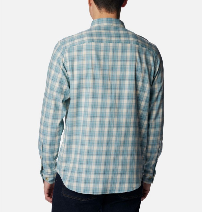 Columbia Vapor Ridge III Long Sleeve Men's Shirt Blue | HCAKBZ-589