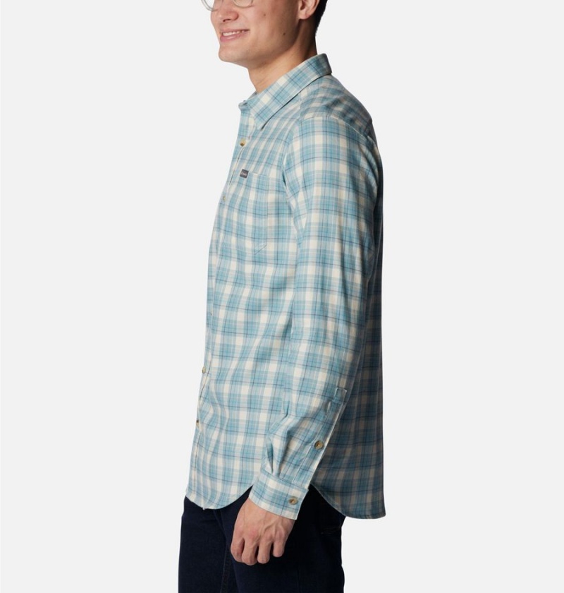 Columbia Vapor Ridge III Long Sleeve Men's Shirt Blue | HCAKBZ-589