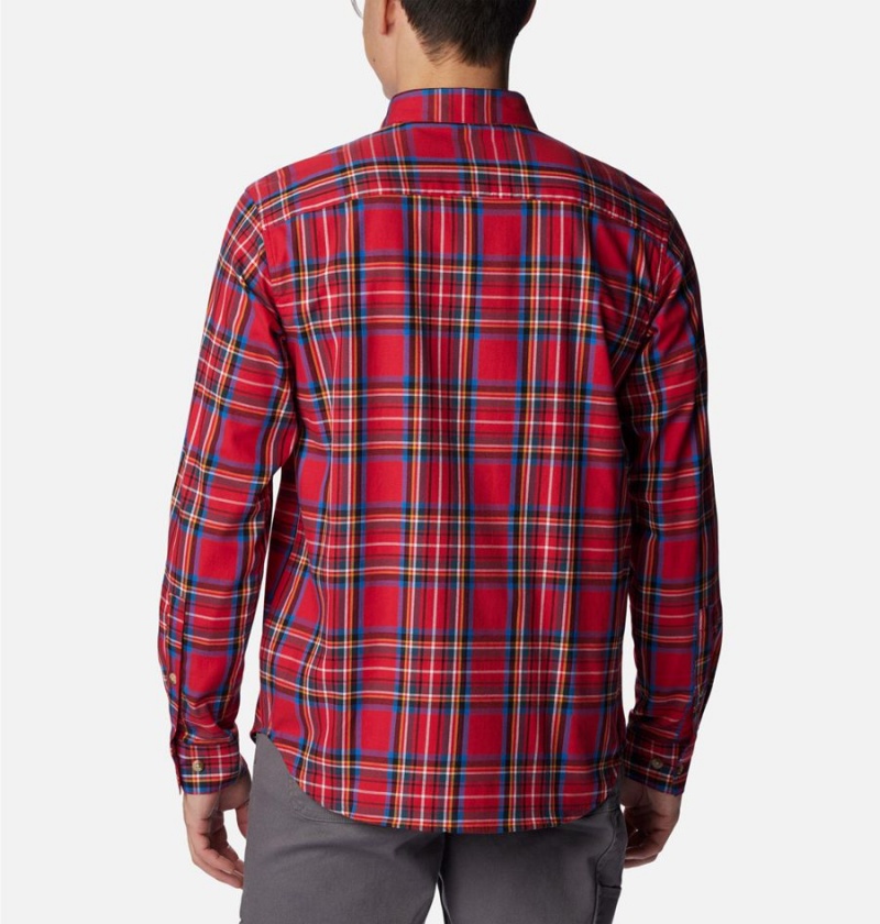 Columbia Vapor Ridge III Long Sleeve Men's Shirt Red | KIPVMZ-164