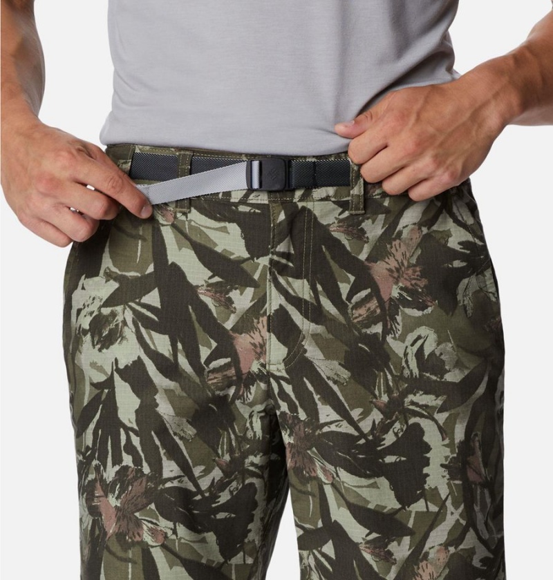 Columbia Wallowa Belted Men's Shorts Green | UJFSPR-853