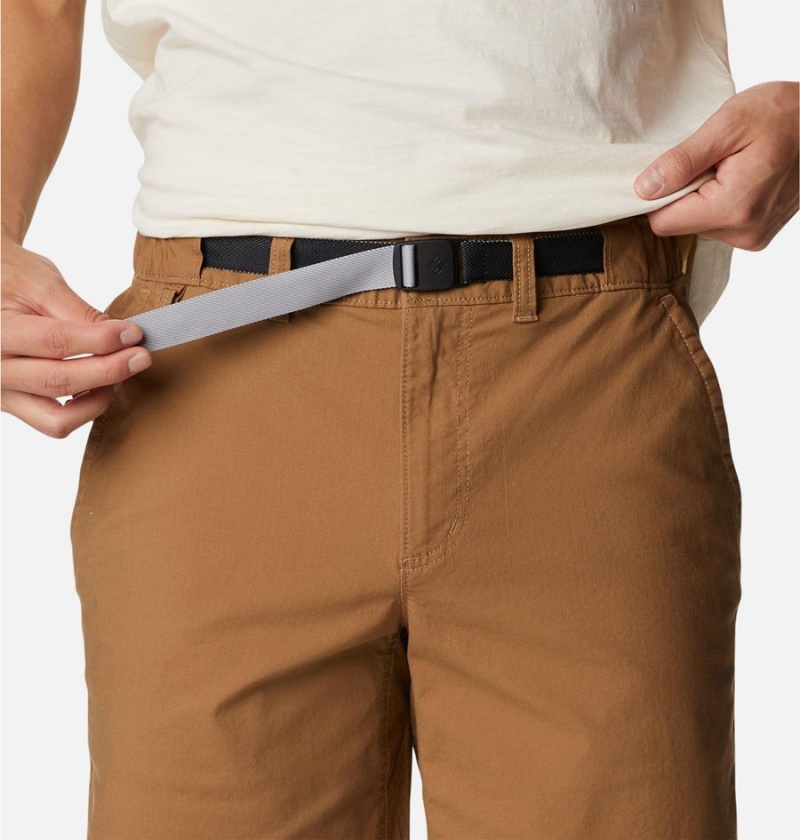 Columbia Wallowa Belted Men's Shorts Khaki | JCVLGU-702