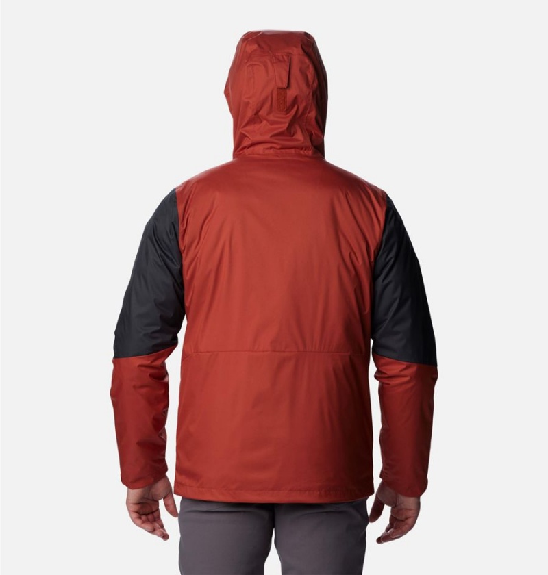 Columbia Wallowa Park Interchange Men's 3 In 1 Jackets Red | HUSWCM-524