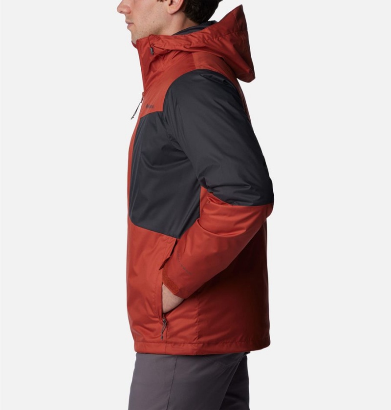 Columbia Wallowa Park Interchange Men's 3 In 1 Jackets Red | HUSWCM-524