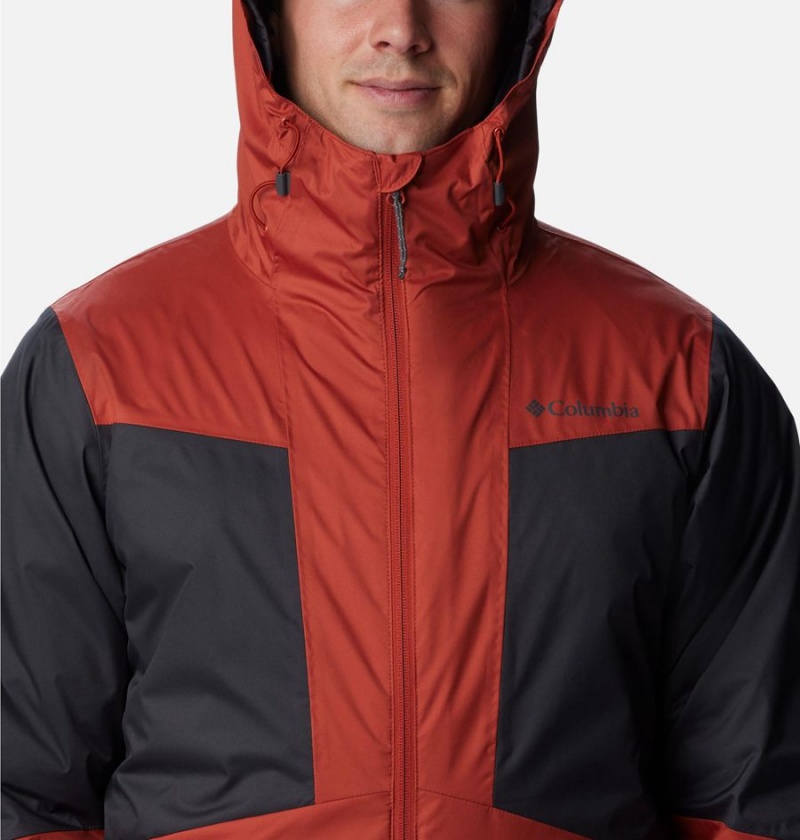 Columbia Wallowa Park Interchange Men's 3 In 1 Jackets Red | HUSWCM-524