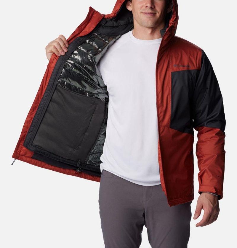 Columbia Wallowa Park Interchange Men's 3 In 1 Jackets Red | HUSWCM-524