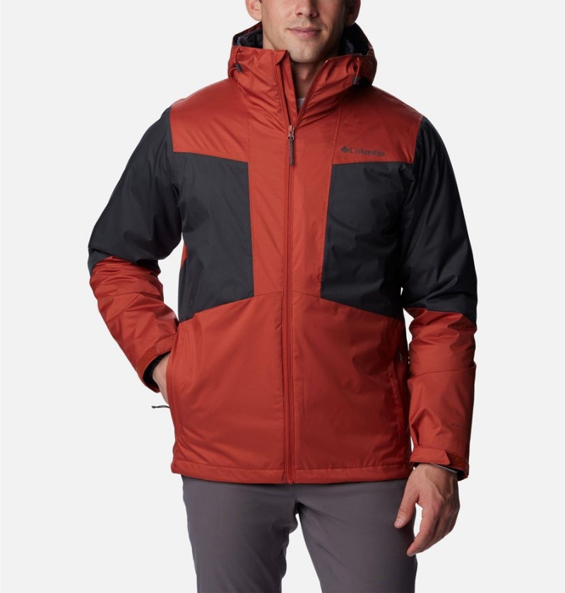 Columbia Wallowa Park Interchange Men\'s 3 In 1 Jackets Red | HUSWCM-524