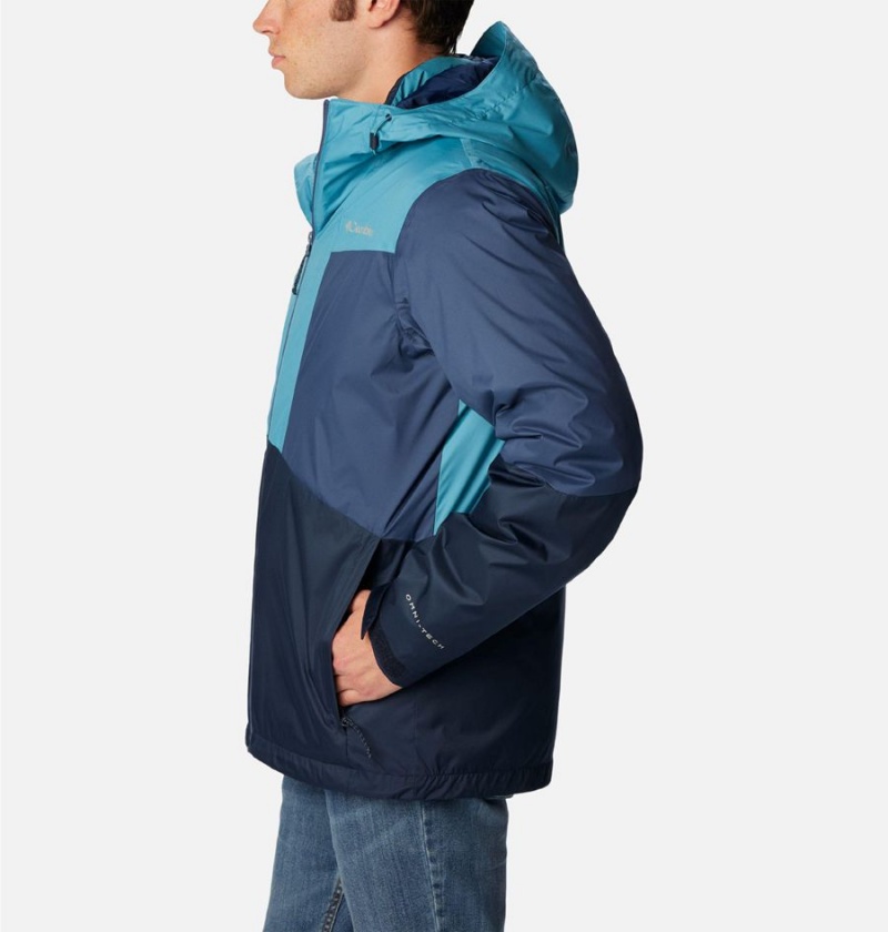 Columbia Wallowa Park Interchange Men's 3 In 1 Jackets Navy | VDCBUW-179