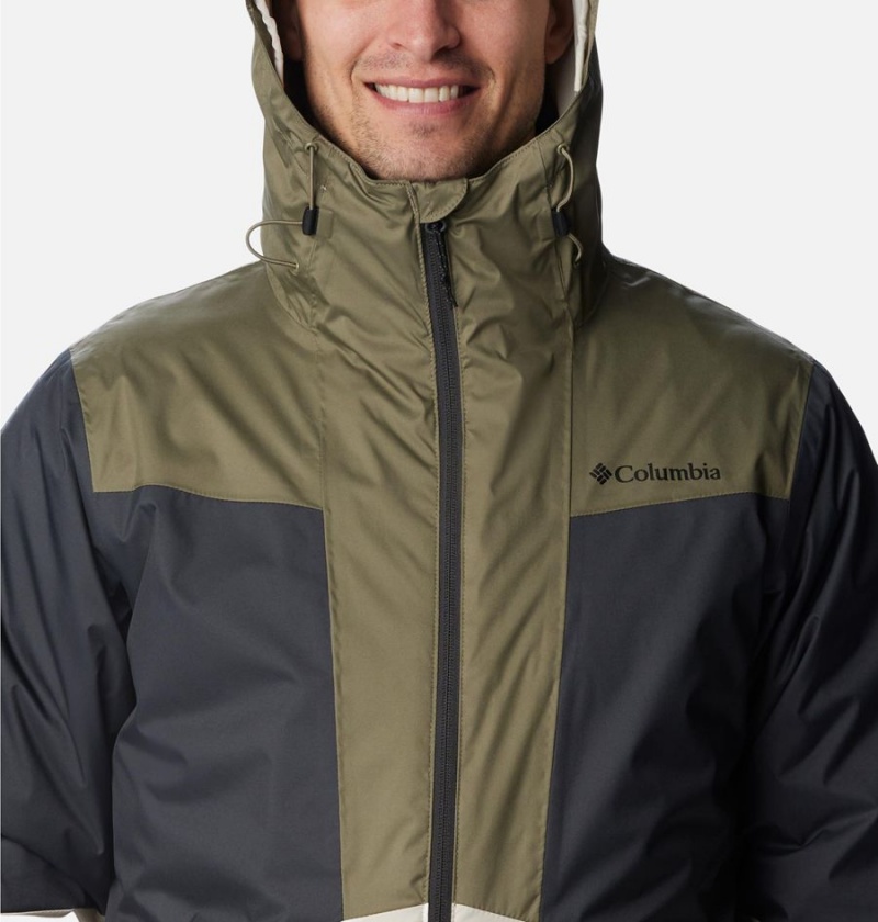 Columbia Wallowa Park Interchange Men's 3 In 1 Jackets Olive | SGJTQV-874