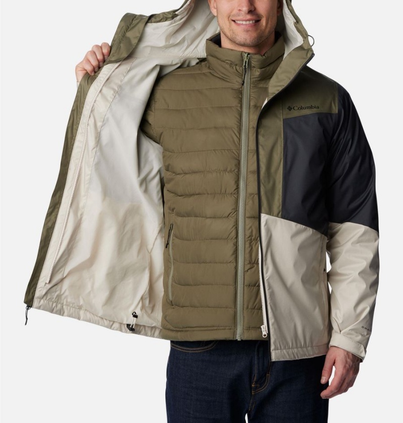 Columbia Wallowa Park Interchange Men's 3 In 1 Jackets Olive | SGJTQV-874