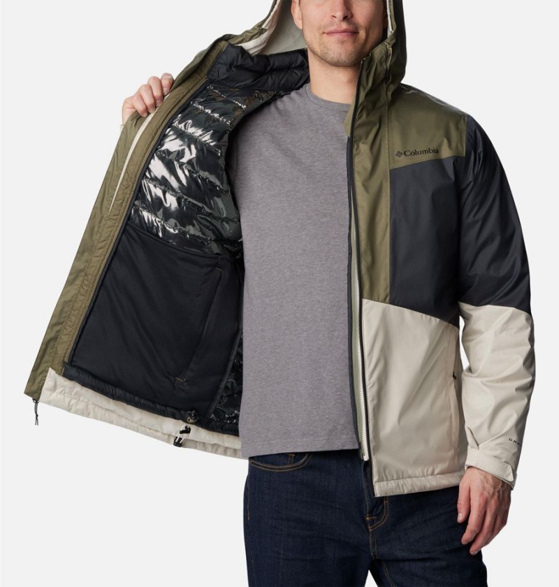 Columbia Wallowa Park Interchange Men's 3 In 1 Jackets Olive | SGJTQV-874