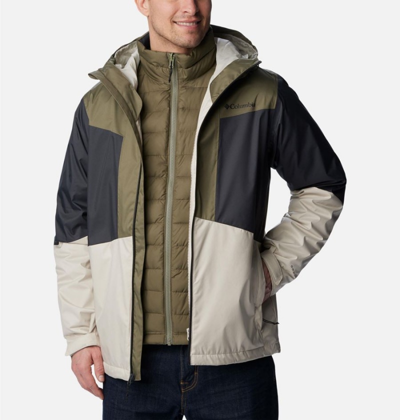 Columbia Wallowa Park Interchange Men's 3 In 1 Jackets Olive | SGJTQV-874