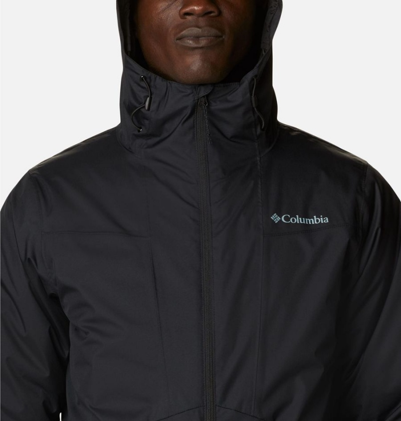 Columbia Wallowa Park Interchange Men's 3 In 1 Jackets Black | DBZHVI-704