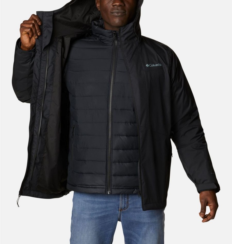 Columbia Wallowa Park Interchange Men's 3 In 1 Jackets Black | DBZHVI-704