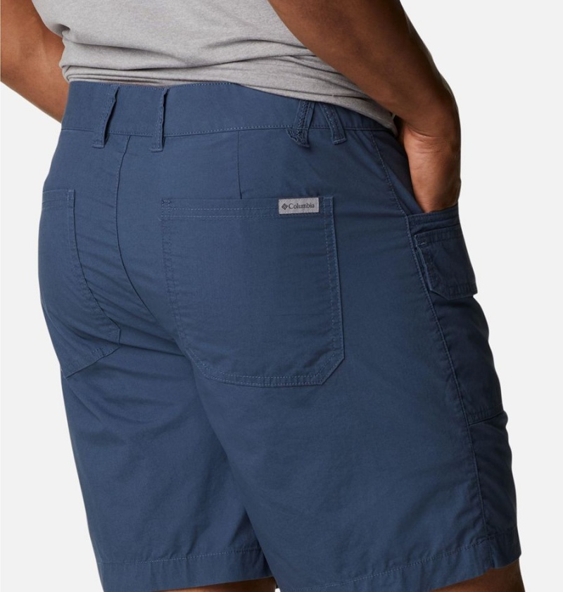 Columbia Washed Out Cargo Men's Shorts Blue | NCMRJD-075