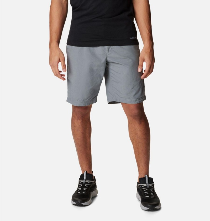 Columbia Washed Out Men\'s Shorts Grey | PHQBRC-742