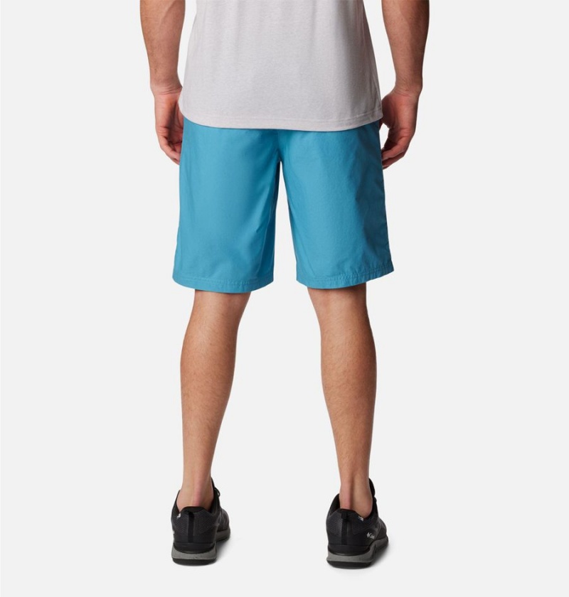 Columbia Washed Out Men's Shorts Turquoise | YPWBDZ-928