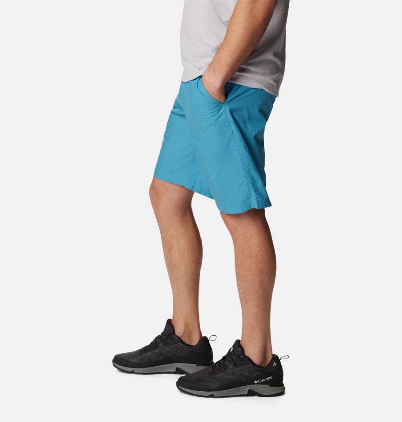 Columbia Washed Out Men's Shorts Turquoise | YPWBDZ-928